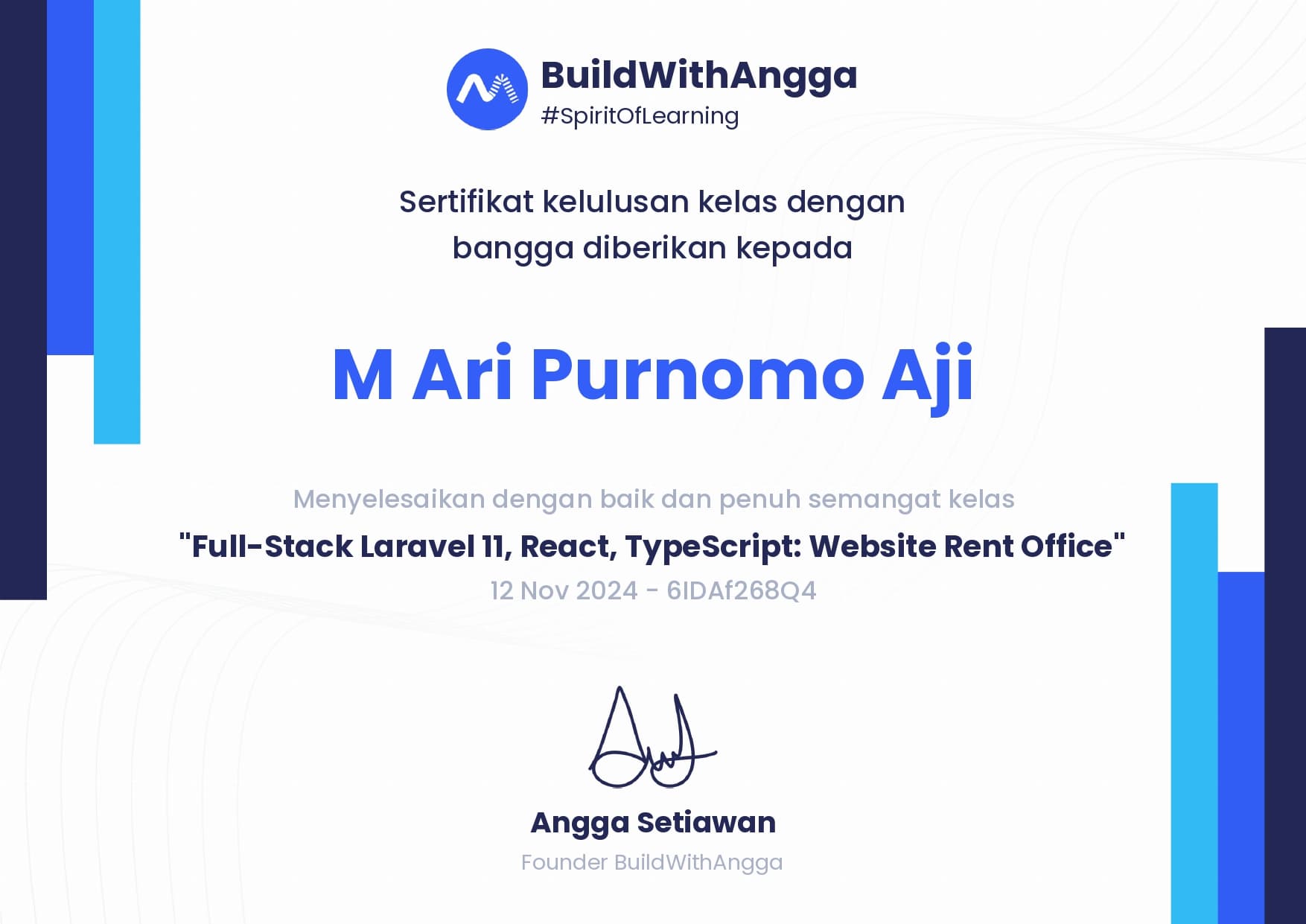Full-Stack Laravel 11, React, TypeScript: Website Rent Office - Build With Angga